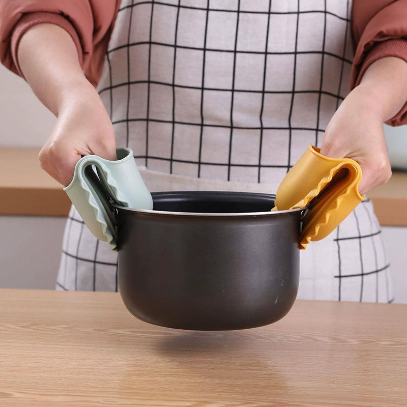 Негорячие скандинавские перчатки из ТПР в форме пельменей от производителя, микроволновая печь, выпечка, кухонные перчатки, устойчивые к ожогам и высоким температурам.