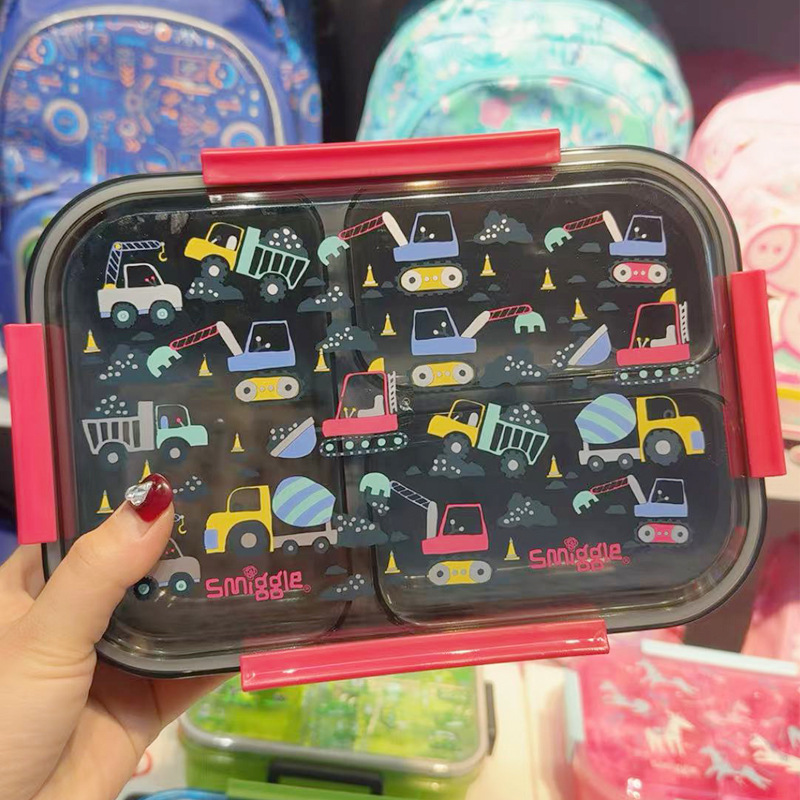 Fiambrera australiana smiggle para estudiantes de primaria y secundaria, lonchera de dibujos animados, lonchera de gran capacidad, caja de frutas para niños