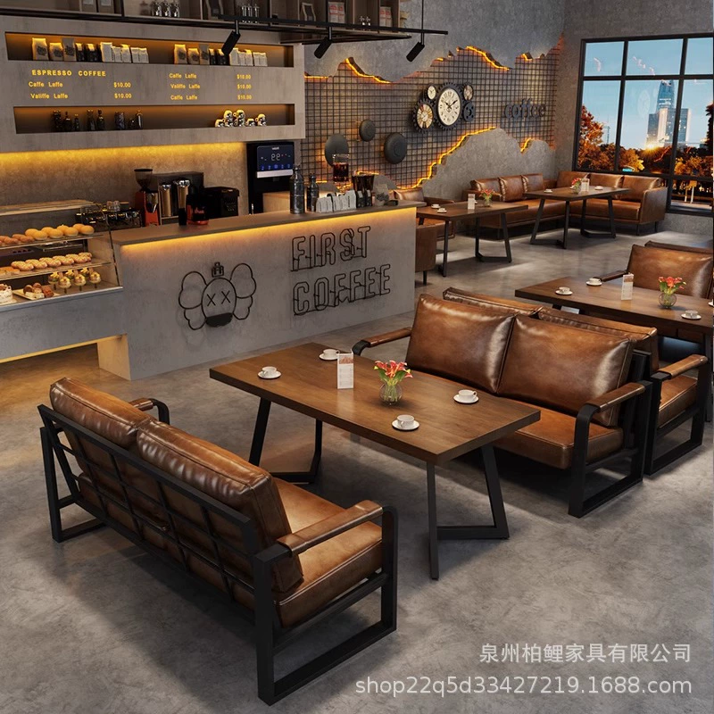 Кафе, бистро, диван, чайный домик, бар, комбинация стола и стула из массива дерева, бар, диван-бокс в индустриальном стиле, магазин барбекю