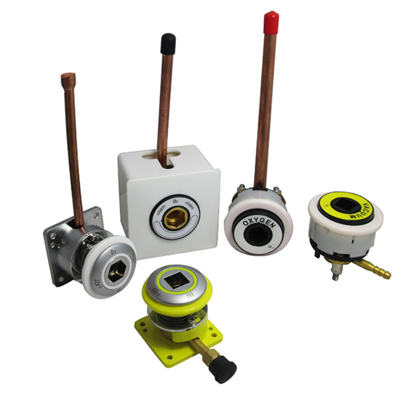 英标BS美标DISS德标国标氧气流量计终端WALL GAS OUTLETS