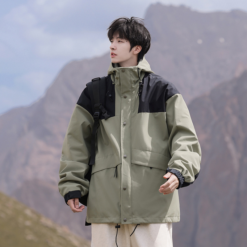 NASA三合一工装冲锋夹克男士秋冬季2025新款户外三防登山风衣外套|undefined