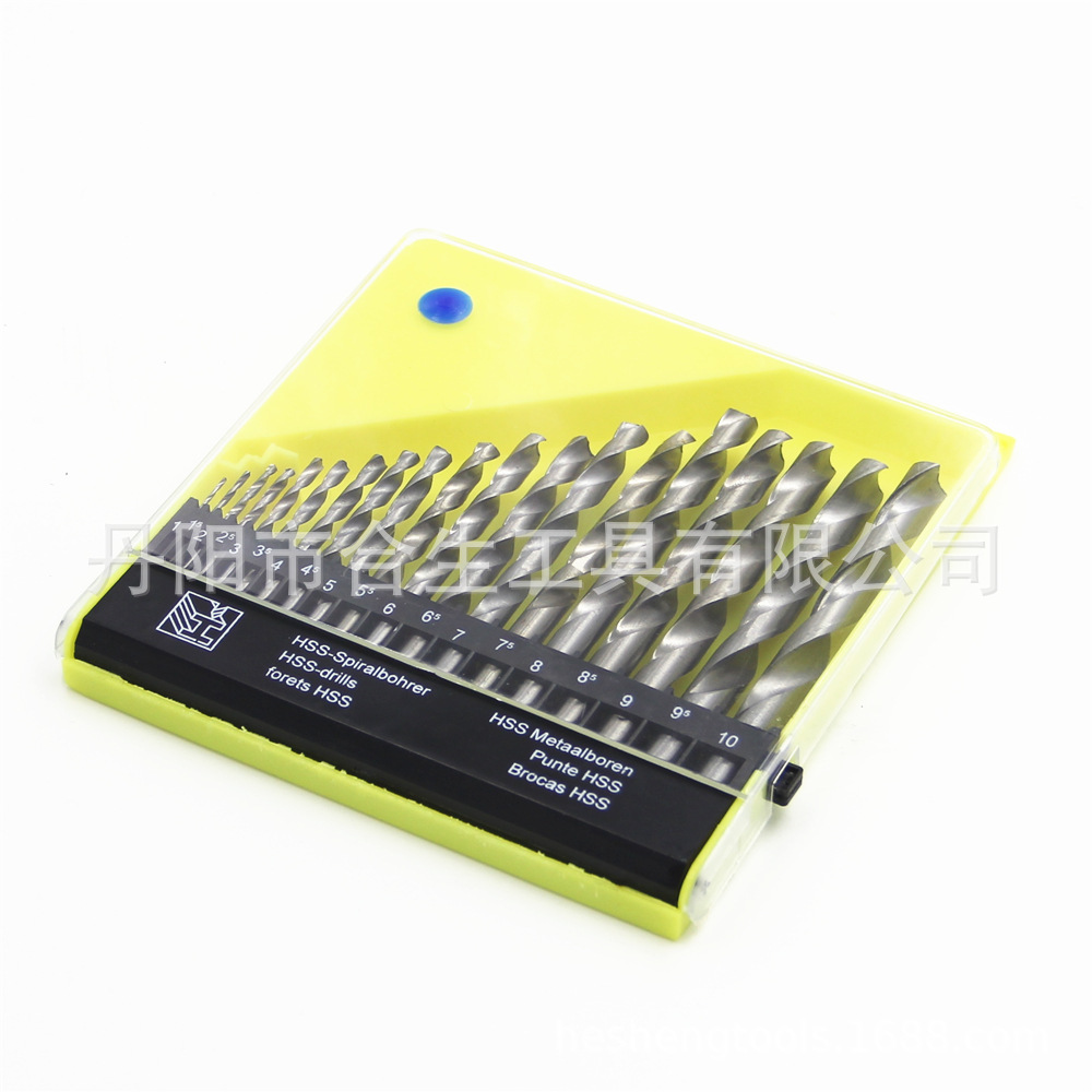 19pc本色塑盒装麻花钻 (2)