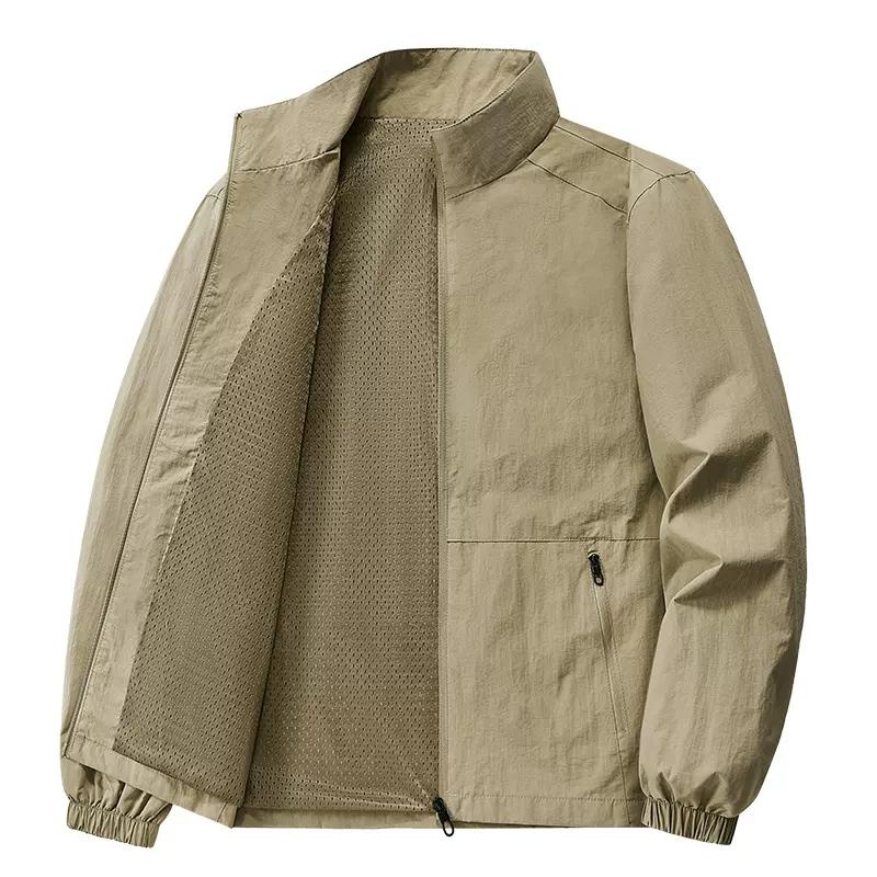 2025春秋季新款男士夹克外穿户外运动宽松韩版休闲中老年跨境爆款