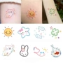 手腕持久星星水洗纹身贴