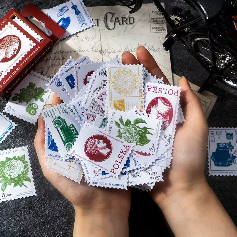 Красивый день маленький почтальон 3 выцветших почтового отделения серии в штучной упаковке наклейки Ретро штампы DIY декоративные наклейки 8