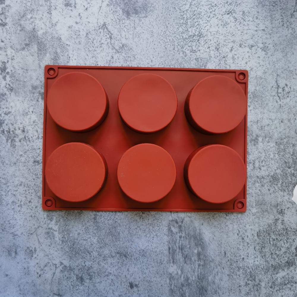 6 columnas pequeñas 154 molde de silicona pastel helado pudín molde de postre jabón utensilios