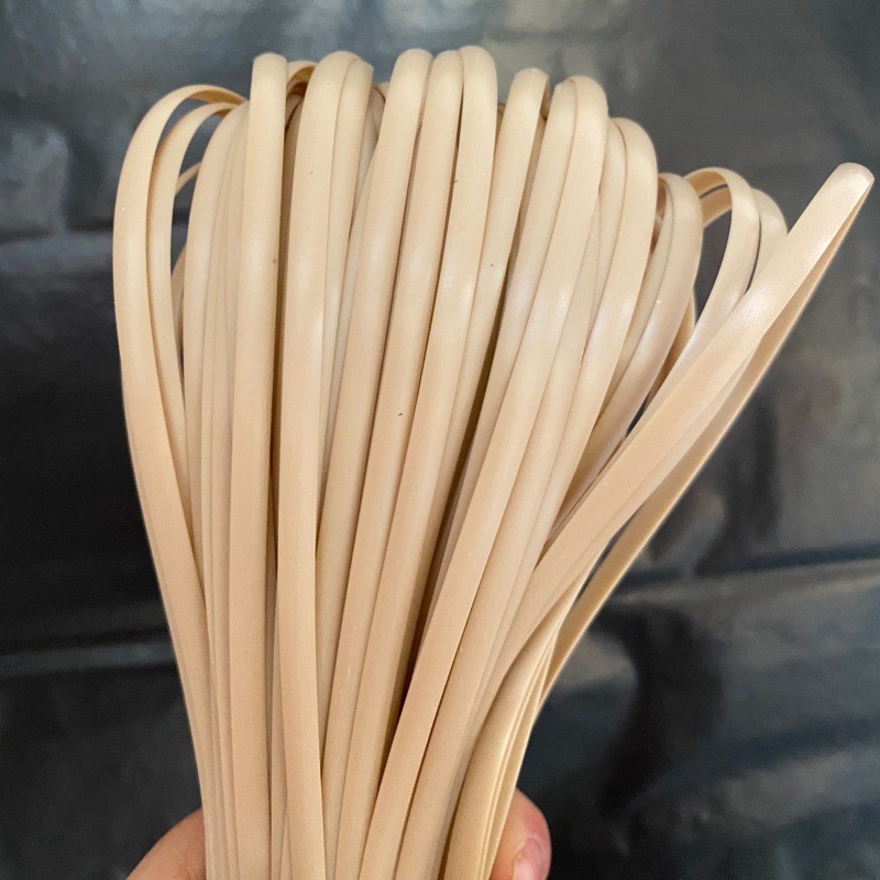 Imitación de ratán 5mm material de tejido de ratán plano hilo de ratán bolsa tejida de ratán de imitación bricolaje sellado de ratán de plástico hecho a mano