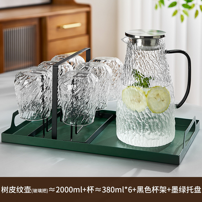 日本製コールドケトルガラス高温耐性食品グレード家庭用夏冷蔵庫コールドケトル大容量冷たい熱湯カップ|undefined
