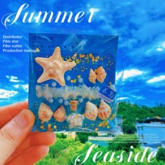 文化的で創造的な海の質感の絵画冷蔵庫用マグネット卸売景勝地旅行のお土産ギフトお土産天然貝巻貝