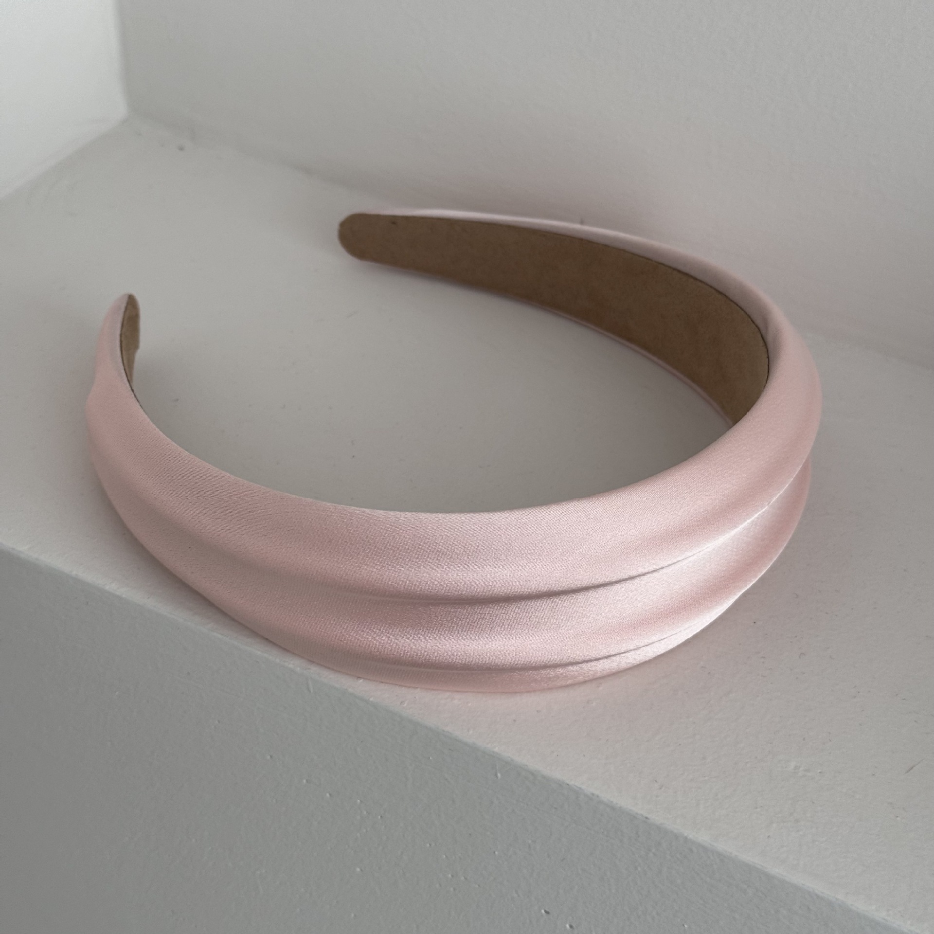 Pink glossy wide headband