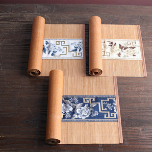 Bamboo Crafts, Bamboo Tea Mats, Tea Sets, Tea Curtains, Tea Towels, Insulation Pads, Tea Ceremony Accessories, Retro Style Bamboo Tea Curtains
