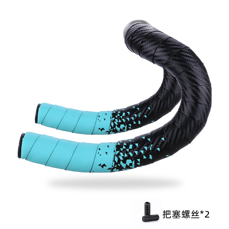 YUUISD bicicleta de carretera correa de la manija de la correa de flexión de la bicicleta muerta volando gradiente de color cómodo transpirable correa de la manija