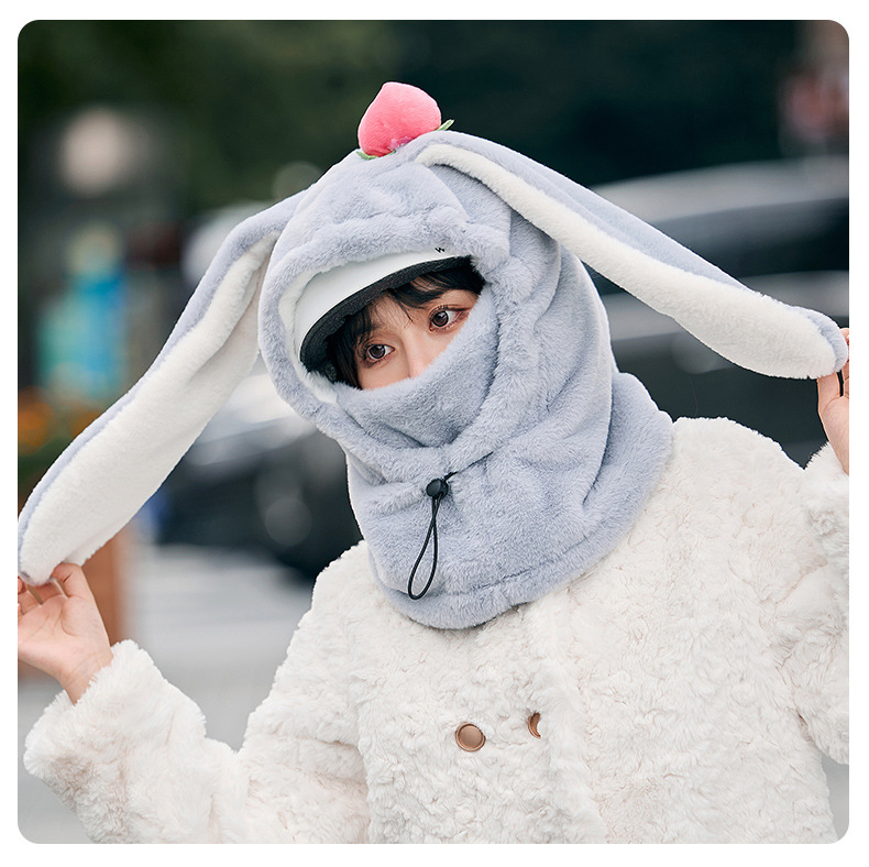 Ski Face Helmet Cap in Pink