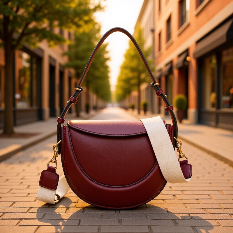 Z Brand Cross-Border Textured Small Bag Women's Bag 2025 New Trendy Retro Crossbody Bag Fashion Single Shoulder Underarm Bag Horse