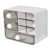 Round handle oblique storage box white (36 pieces per box)
