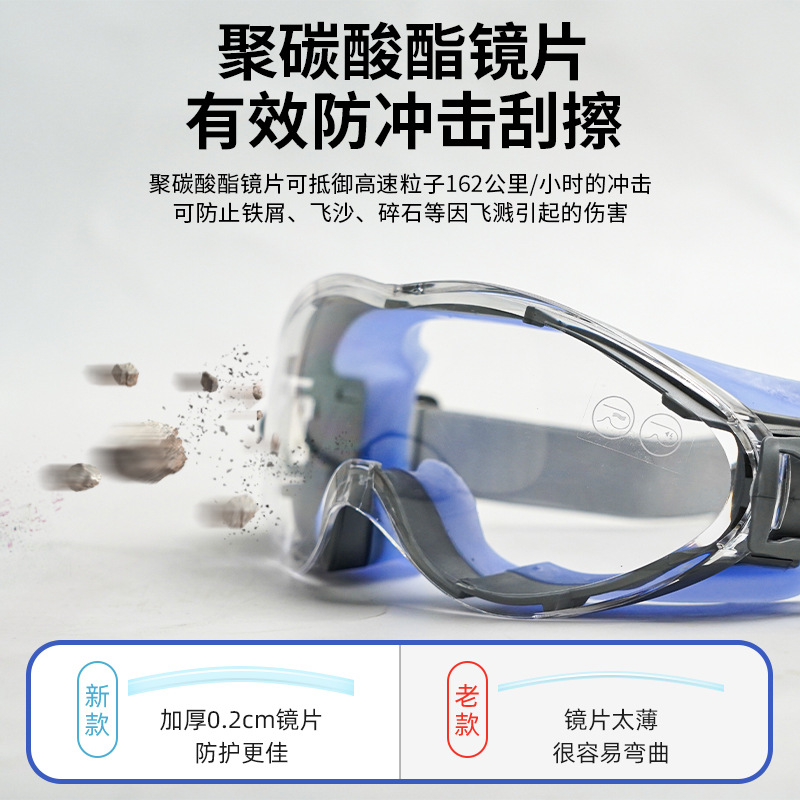 Guan Si gafas de ciclismo laboratorio de ciclismo protección laboral anti-splash anti-nebble anti-sand anti-polvo máscara de ojos