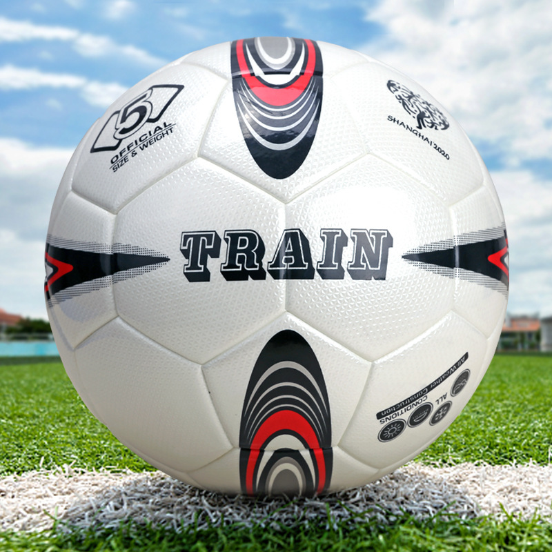 Футбольный мяч Локомотив №5 кожаный (белый)