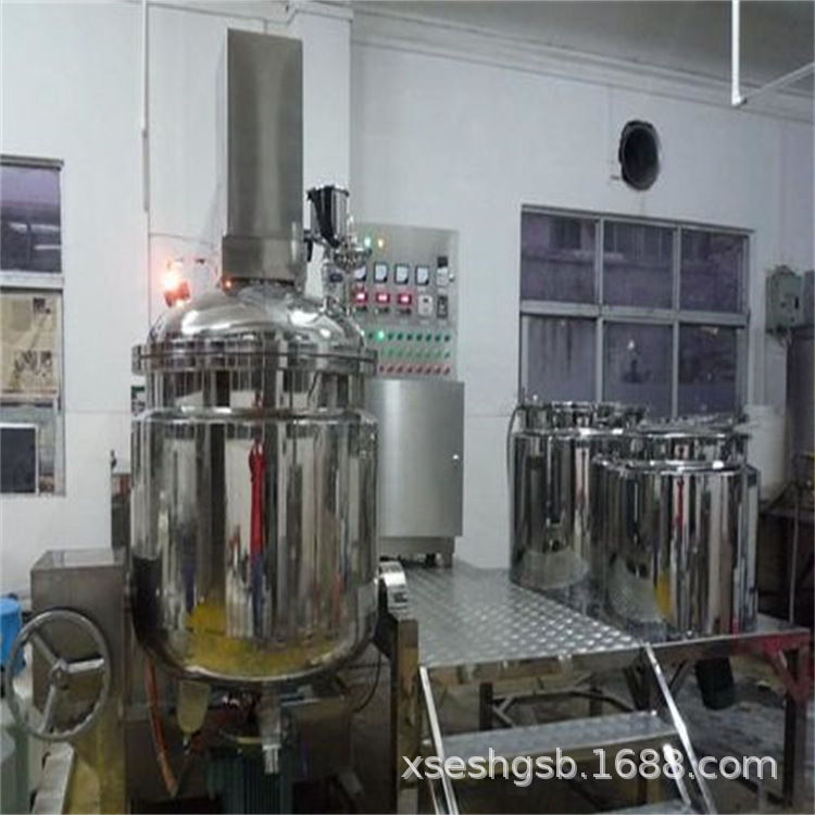 二手乳化机 500L300L100L真空均质乳化机 高剪切乳化机化妆品设备