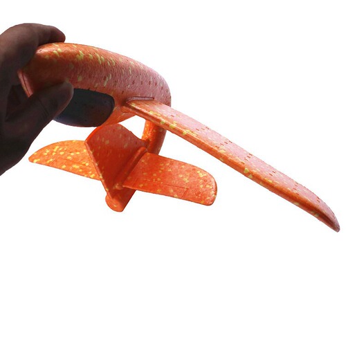 Large 49cm Glowing Foam Plane Wholesale Hand Throw Boomerang Plane Model Night Market Outdoor Stall Children's Toy
