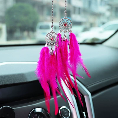 Feather Dream Catcher Car, Car hanging