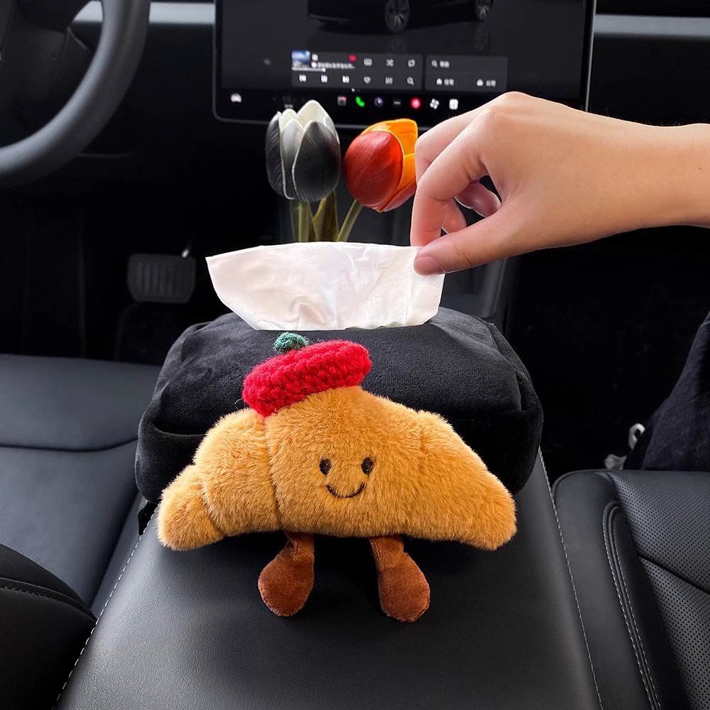 Car Seat Belt Shoulder Cover Cute Hornbag Car Safety Belt Protective Cover Anti-collar Car Interior Decoration Supplies