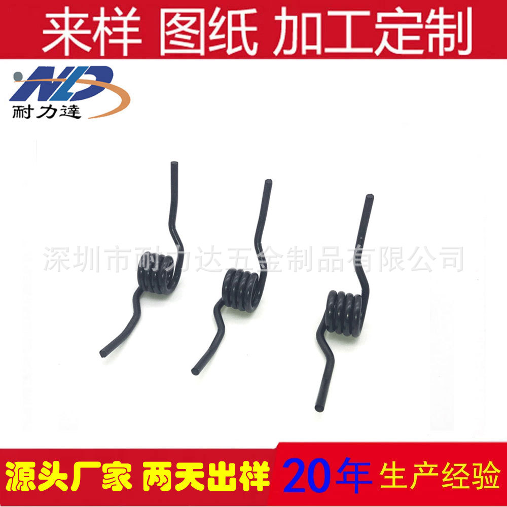深圳扭转弹簧 手机夹子弹簧 发饰弹簧 包黑扭簧 镀锌扭簧 来样