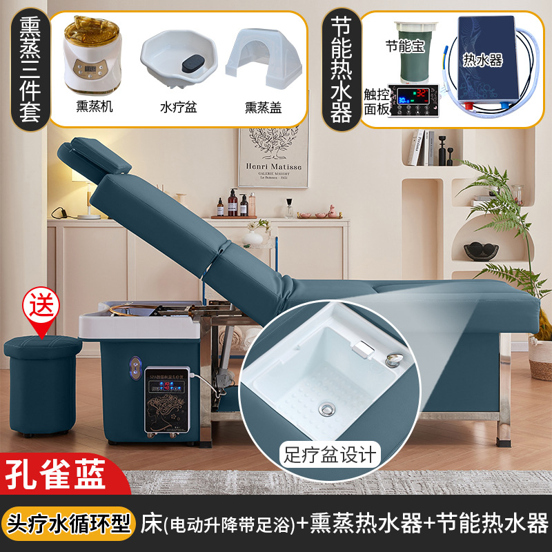 Azul pavo real + CIRCULACIÓN DE AGUA + calentador de agua + Fumigación