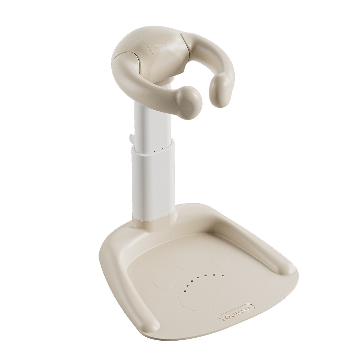 Soporte de Baño de Pie para Bebé de Plástico PP, Antideslizante para Baño de Bebés