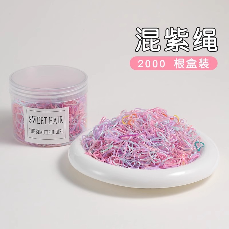 Cordón de cabello desechable para mujeres de alta calidad, anillo de cabello de alta elasticidad y duradero para niños, toque de cabello de cabello no lesionado