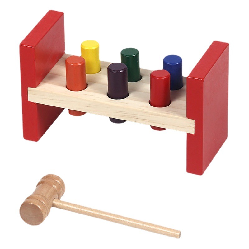 Bebé educación temprana de los niños mesa de percusión educativa juego de hámster Montessori material didáctico apilamiento Mesa juguetes para bebés para 1-6 años de edad