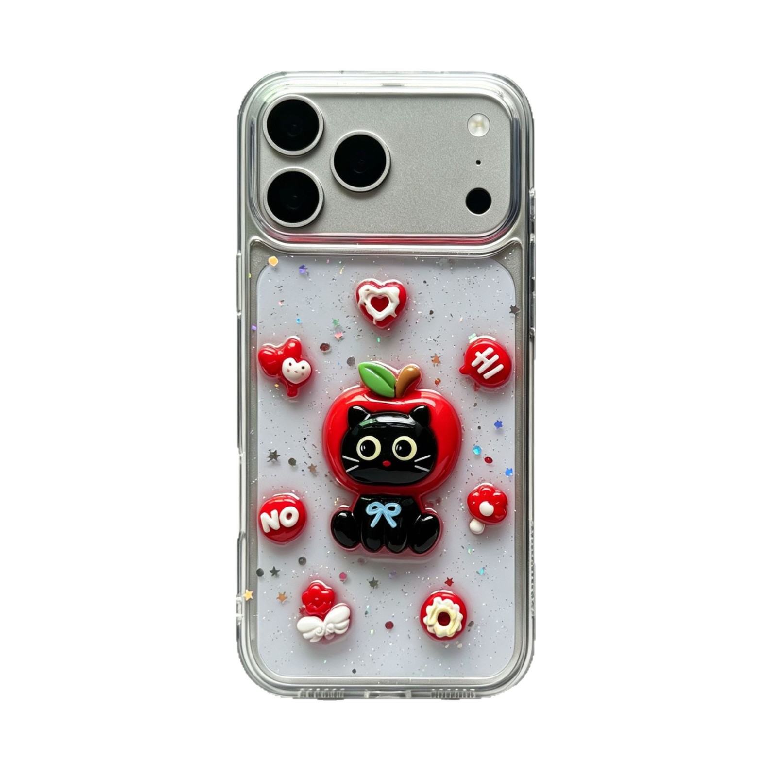 Y2K红苹果猫咪适用苹果18promax手机壳iPhone17pro可爱16/15新款X