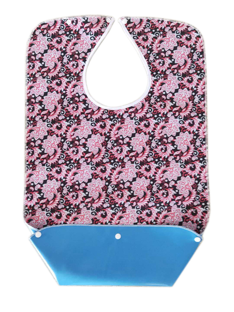 En stock al por mayor impermeable de gran tamaño adulto comida babero comedor ancianos babero saliva toalla ventas directas de la fábrica