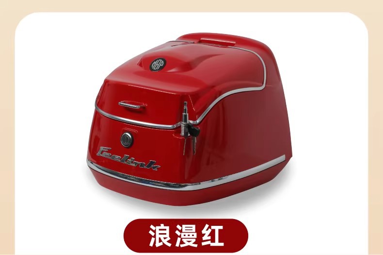 Suitable for Kaiwei Mbp C150 Motorcycle Tail Box, Retro Style Trunk, Storage Box Modification Parts