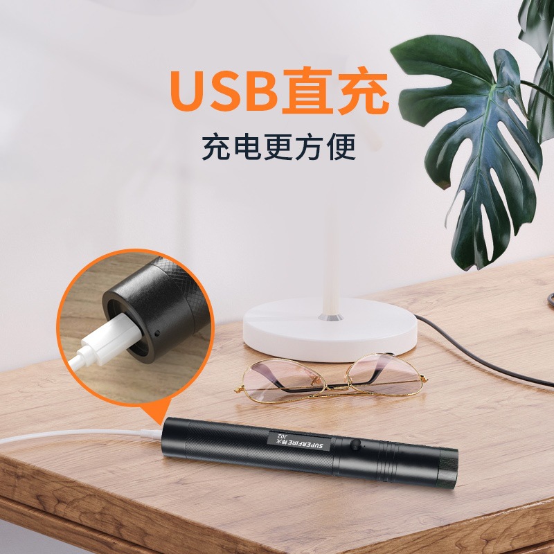 Shenhuo J02 Green Light Gypsophila Landera USB Carga directa Puntero láser especial para conferencias Pluma de enseñanza Pluma de comando de ventas