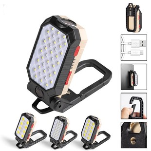 Cross -Bordder Led New Cob Work Light зарядка USB с магнитом крючковой емкости отображение.