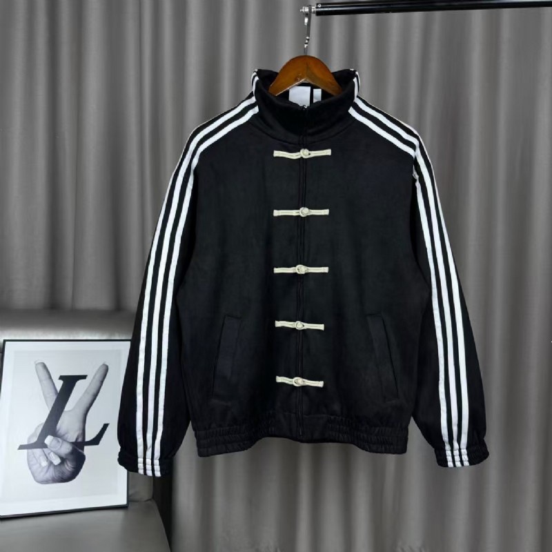 9926 Tang Suit Men's Sports Jacket Stand Collar Cardigan Casual Jacket New Chinese Style Buttoned Outdoor Windbreaker Wholesale