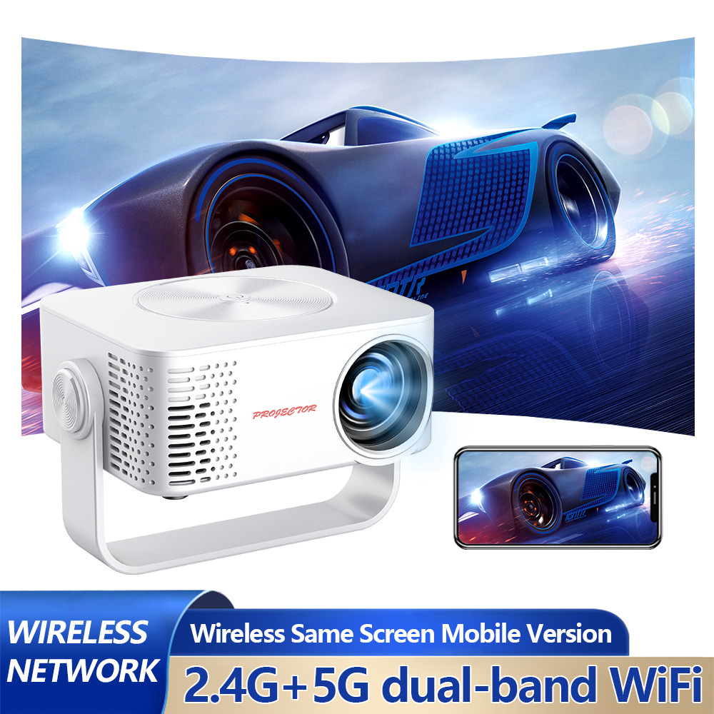 Cross-Border Projector Small Portable High-Definition Home Bedroom Wall Projection Outdoor Camping M60 Mobile Phone Projection Large Screen