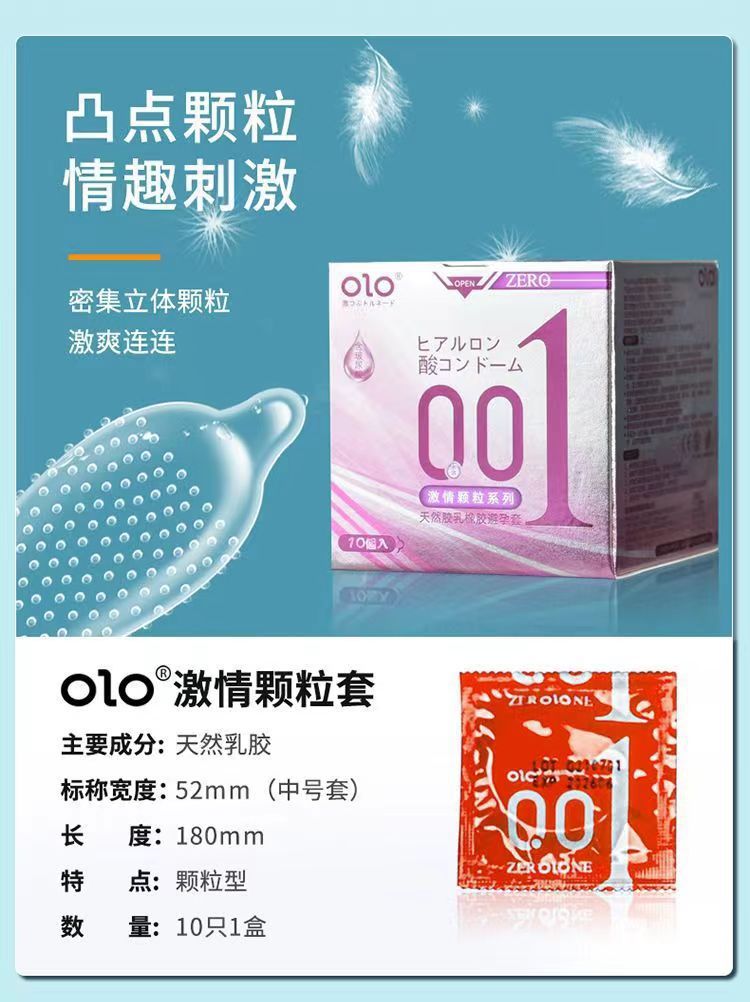 Olo Classic New Edition Latex Condoms, 10-Pack, Small Size, Transparent Smooth — detail image 18