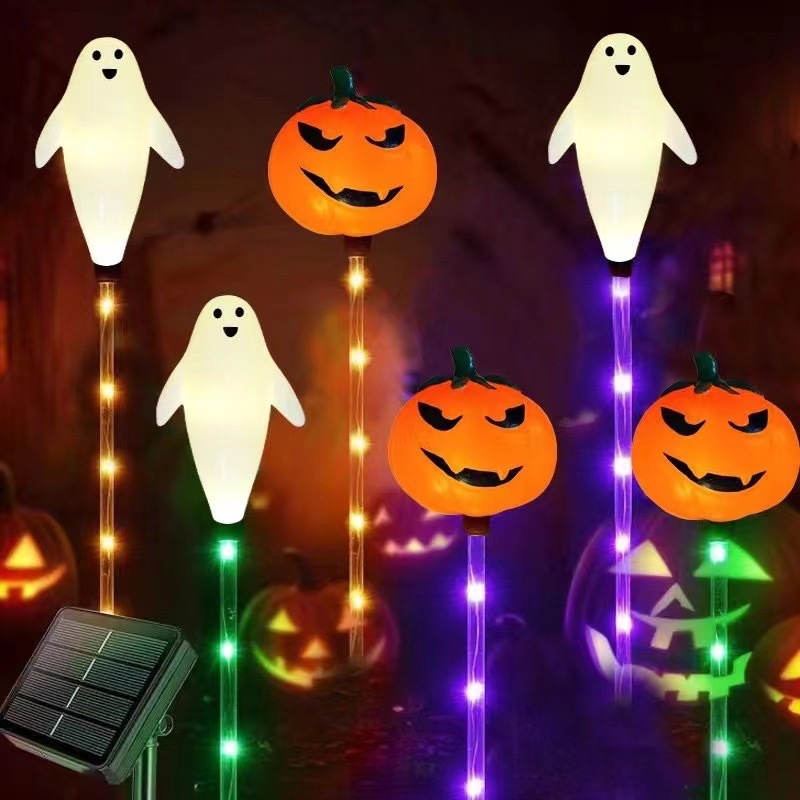 ハロウィンカボチャソーラーグラウンドプラグライトカボチャ装飾中庭ガーデン屋外装飾ハロウィングラウンドプラグライト|undefined