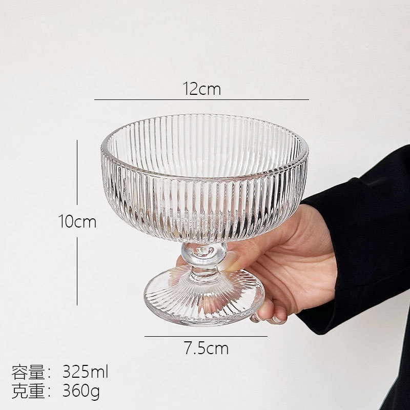 ins vaso de vidrio retro taza de vino vino taza de jugo taza de helado taza de bebida fría taza de agua