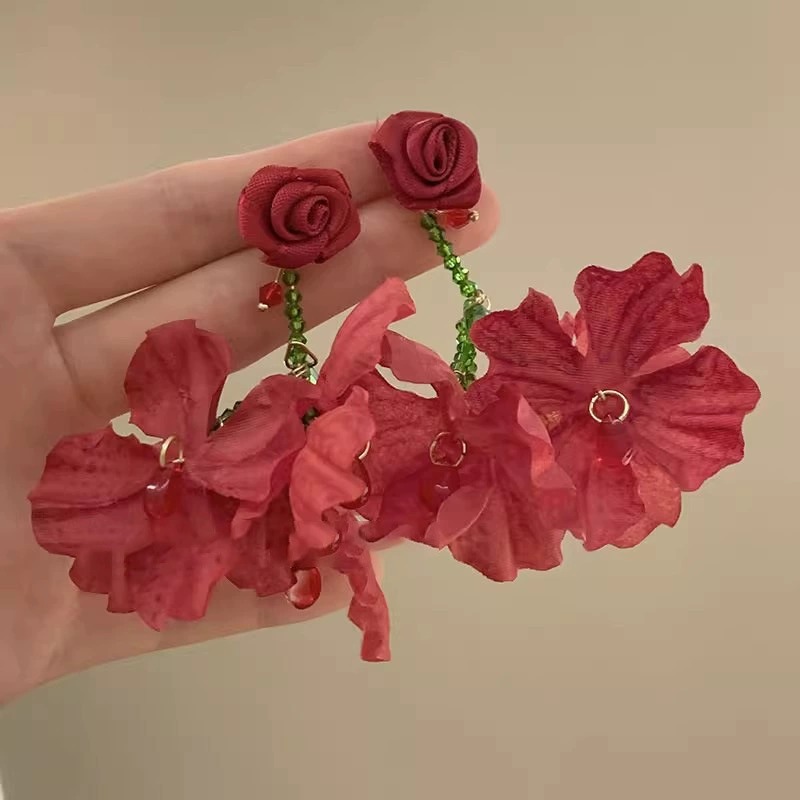 Серьги Retro golden, свадебный лёгкий люкс, высокое качество