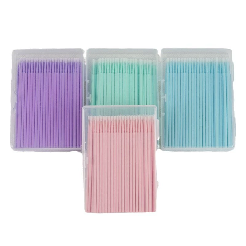 Manicure Storage Box, 5-Compartment Clear Plastic Case with Lash & Brush Set, Small