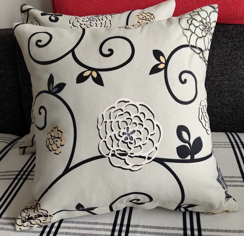 Cotton pillow, pillowcase, square sofa for bed, increased thickness