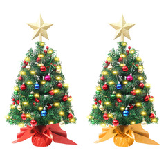 2024 Cross-border New Mini Christmas Tree Desk 45/60cm Christmas Tree Set Christmas Decoration Tree Ornament
