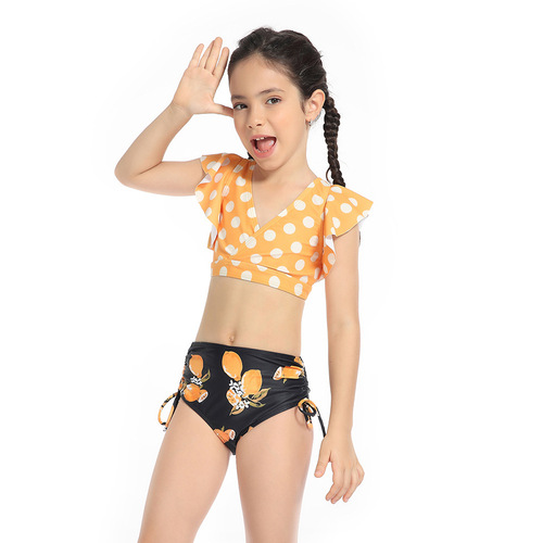  New Women's Children's Separate Swimwear European and American Children's Swimwear Original Factory Wholesale