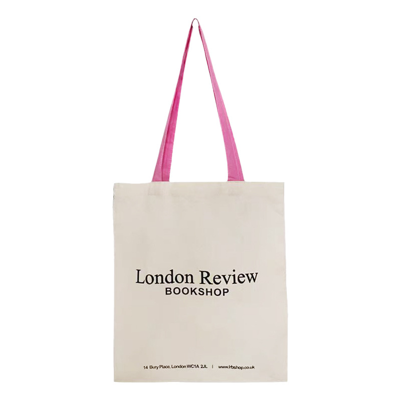 London Bookstore Colorful Shoulder Strap Shoulder Bag Versatile Niche Literary British Style Canvas Bag Student Book Bag Tote Bag