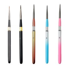 跨境新品7支装便携可拆卸美甲笔刷套装 彩绘笔晕染笔光疗金属笔