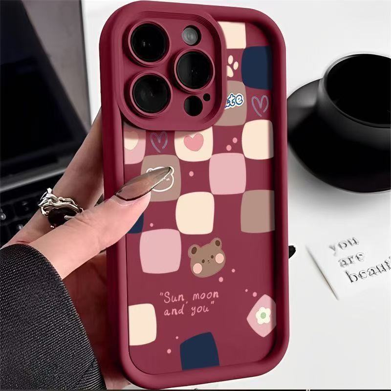 Aplicable a Apple iphone16promax funda para teléfono móvil Apple 15 anti-caída 14 dibujos animados 13promax nuevo 12x