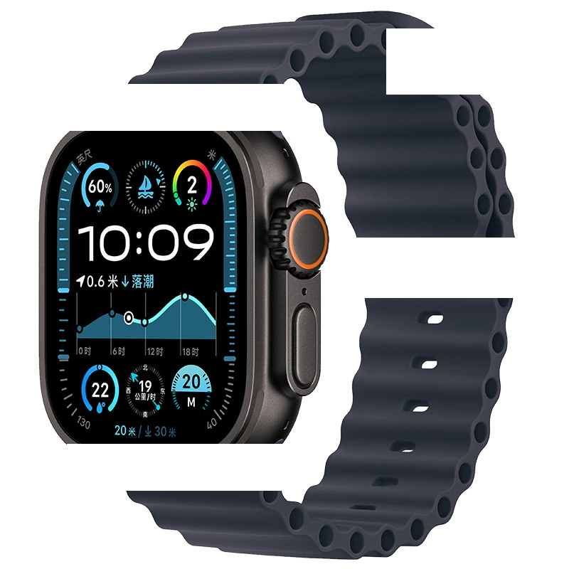 Подходит для Apple Ocean лента Official Sports Silicon Apple Watch10 лента Ultra2 Новый