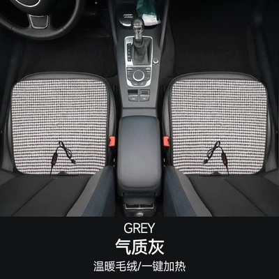 Cushion Main Driver Single Seat | Multi-function pad - grain-velvet-main-and-passenger-seats-temperament-gray